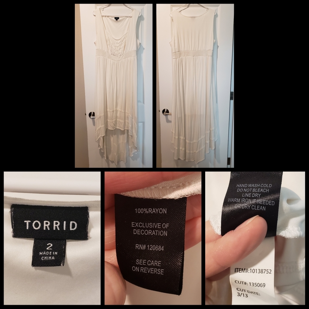 Torrid High-Low Gauze Dress